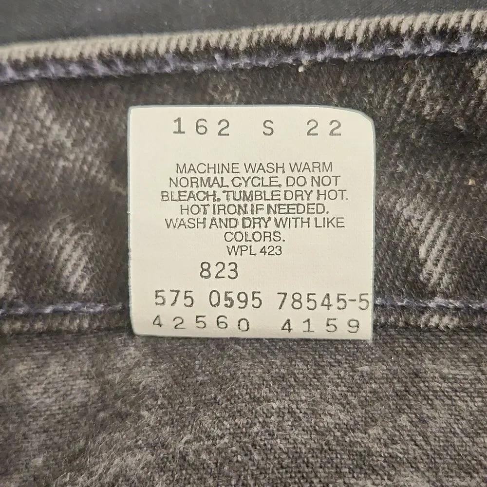 Vintage 1995 Levi's 560 Loose Fit Tappered Leg Orange Tab Denim Jeans 33 x 34